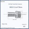 1" Hexagonal Barb Connector, 304 Stainless Steel for Water Pipe Hose, 316 Male Thread Plug