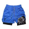 Muay Thai Kick Boxing MMA Shorts Cross Christian God Men Women Unisex Double Layer Quick Dry Breathable Sport Gym Fitness Workout