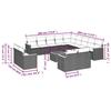 VidaXL Salon de Jardin avec Coussins 14 pcs, Canapés de Terrasse, Ensemble de Meubles de Patio, Mobilier d'Extérieur, Beige 3258936