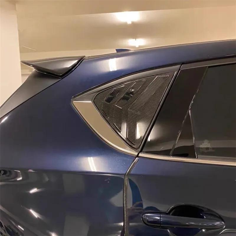 For Mazda CX-5 CX5 KE KF 2013 2014 -2016 2017 2018- ABS Rear Window Louver Vent Cover Shutter Blinds Panel Trims Car Sticker