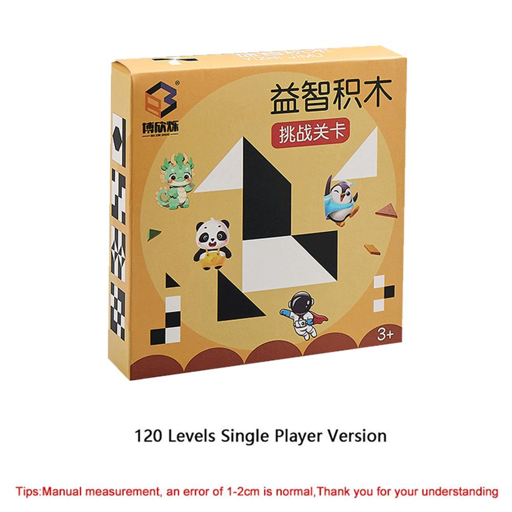 

Children S 120 Level Hidden Block Puzzle Board Game Abs Enhances Logic And Spatial Reasoning Suitable For 6Years Old