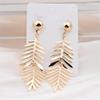 Plant Hollow  Leaf  Long Leaves Earrings Pendant Roundness  Jewelry  Supplies Earing Jewelry