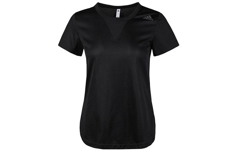 

Adidas T Shirts Women s Black Crew Neck Thin Straight Fit FK9615 S