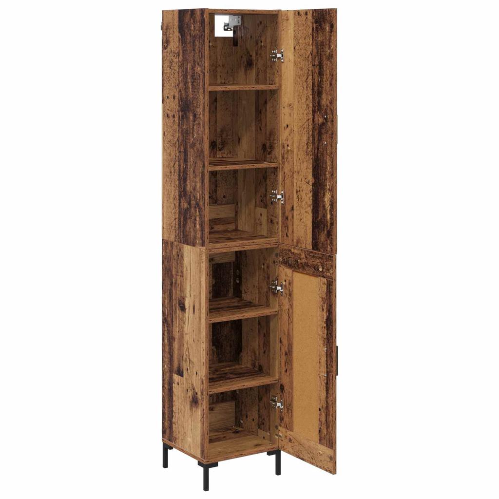Reclaimed Wood Highboard 27.8 x 13.4 x 70.9 in (69.5 x 34 x 180 cm) Engineered Wood
