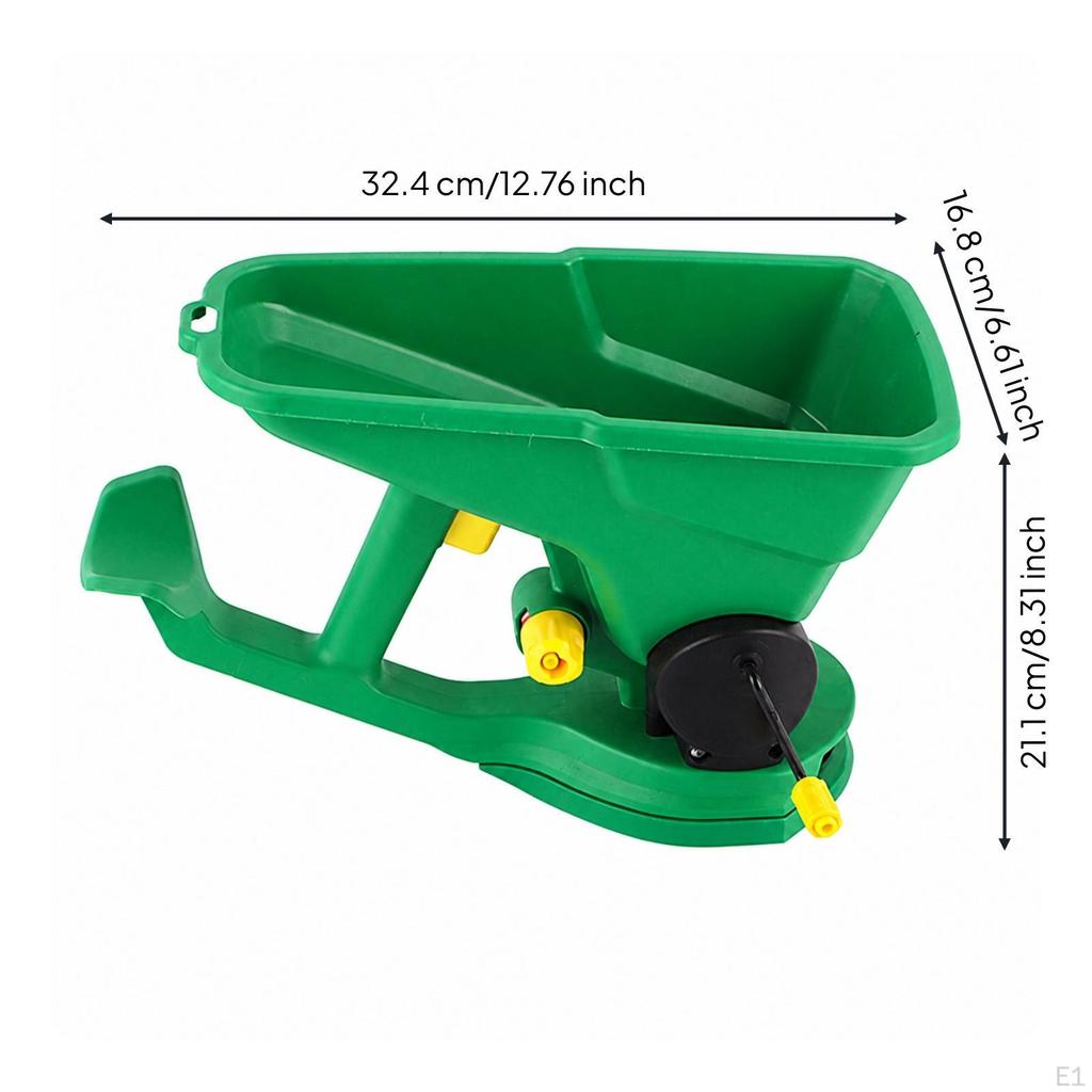 Hand-Held Spreader Compact Hand-Operated Seeder Ergonomic for Gardeners