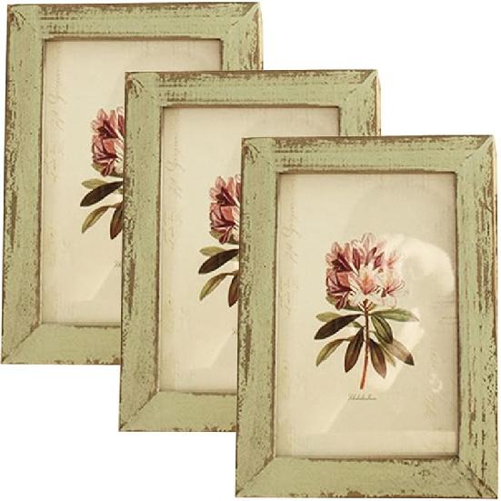 4x6 Rustic Retro Picture Frames Yellow Wood Farmhouse Distressed Photo Frame for Tabletop or Wall Mounting Home Office Decor Family Picture Frame,