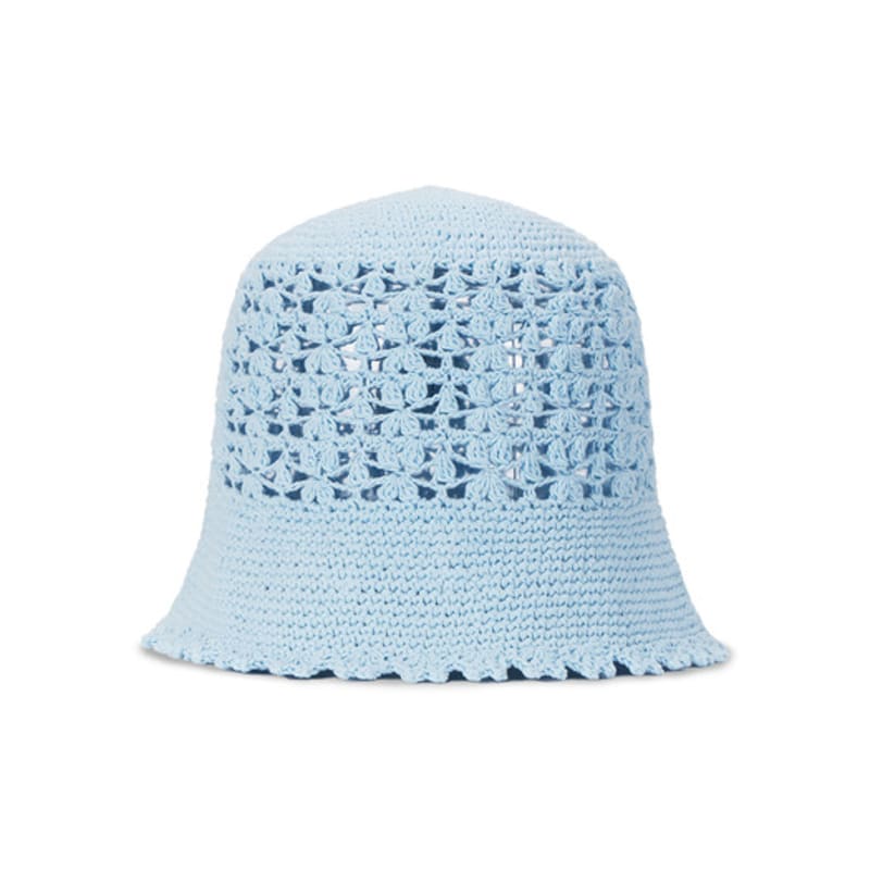 VARZAR VA Plate Crochet Bucket Hat Sky