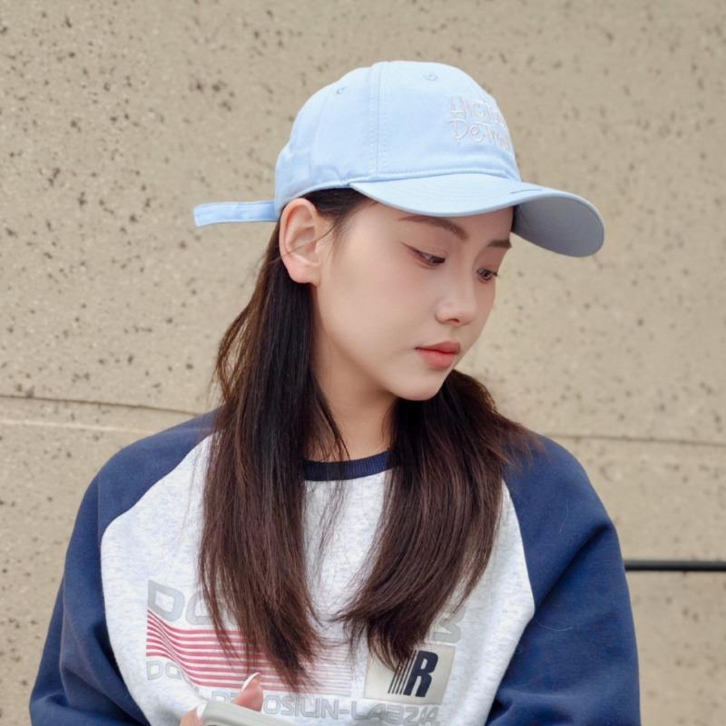 Retro cotton embroidered versatile baseball cap spring and summer hat women's versatile fashion sunshade cap new hat
