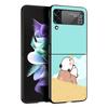 Süße Pfirsich Goma Katze Schwarze Handyhülle Für Samsung ZFlip7 ZFlip6 ZFlip5 ZFlip4 ZFlip3 5G Harte Schutzhülle Galaxy Z Flip 3 4 5 6 7