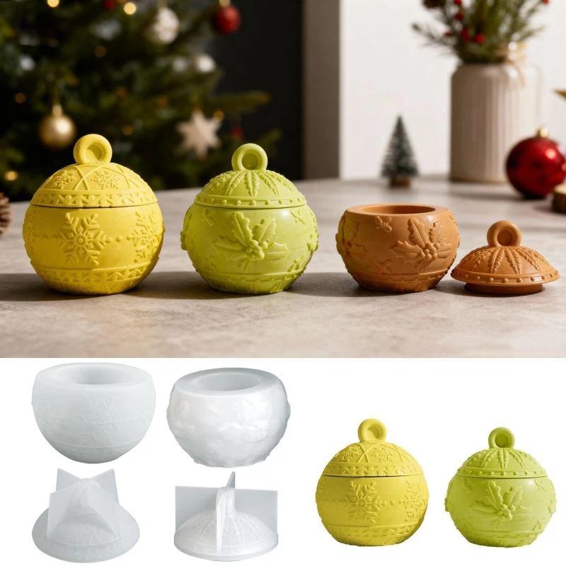 1Pcs Christmas Series Theme Hollow House Molds 6-Cavity Christmas House Candle Holder Silicone Mold Resin Casting Mold