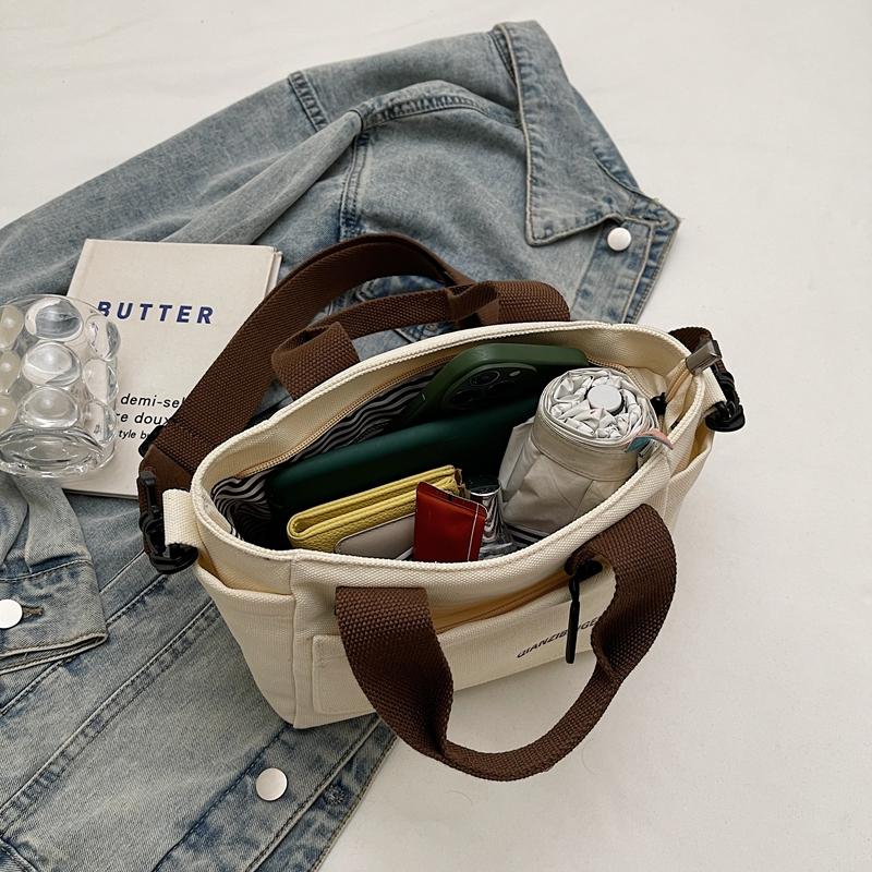 Handbag Letter Printed Canvas Bag Women Shoulder Bag