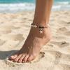 Weaving Conch Shell Bohemian Foot Chain Braided Rope Adjustable Anklets  Barefoot Sandals