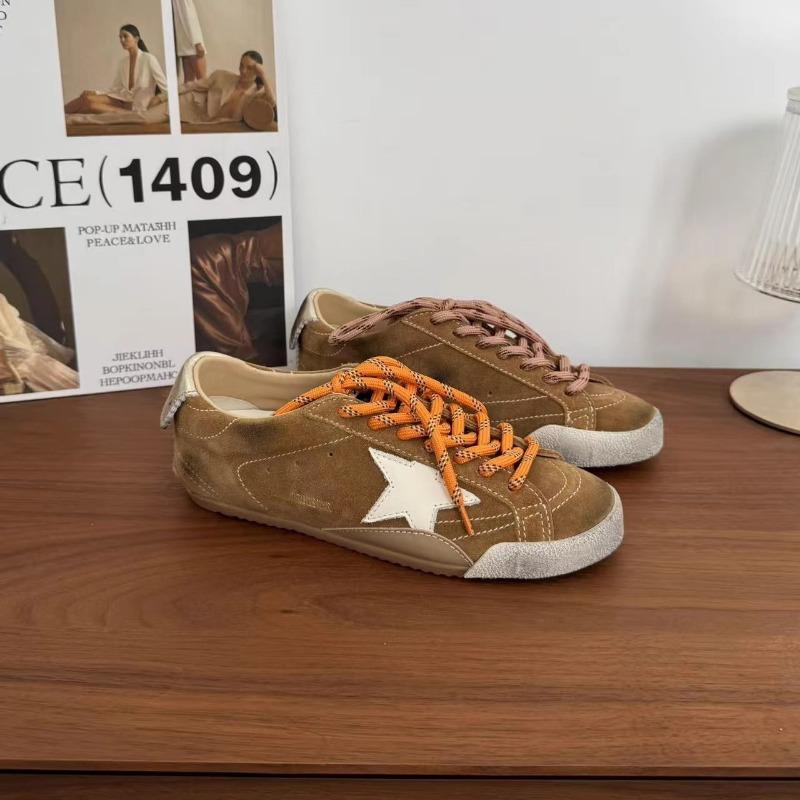 Gg Home Old Retro Star Small Dirty Shoes Women's Board Shoes New Versatile Casual Color Matching Straps Thin Bottom Women