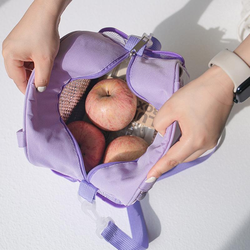 New cartoon lunch bag, insulated lunch box, lunch box bag, hand-held cute large-capacity children's bento bag