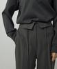 Leopeusaideuhwaiteulabel Flap Waist Pants Charcoal