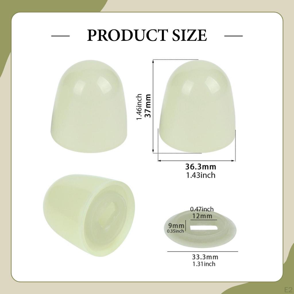 6Pcs Luminous Toilet Bolt Covers Screw Practical Fashion Easy To Install Decoration for Hotel