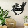 Custom Metal Wall Art Black Hummingbird Outdoor Garden Decoration Housewarming Gift