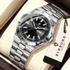BINBOND Sturdy Waterproof Quartz Watch For Men Luxury Auto Date Week Display Luminous Precise Men's Watches Orginal Reloj