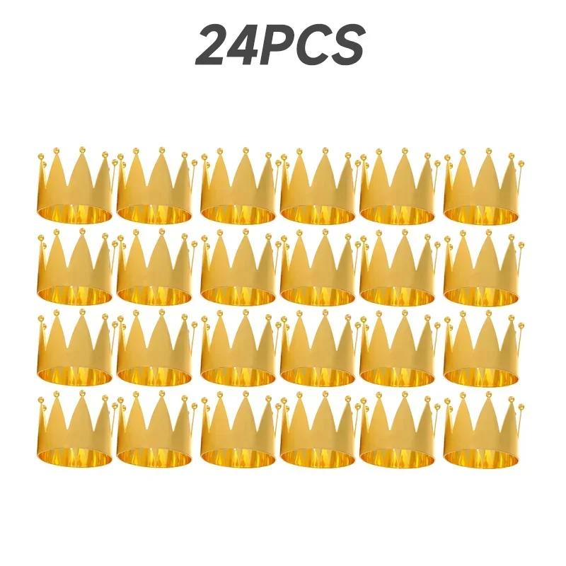 96PCS Crown Napkin Ring Holiday Napkin Ring Gold Napkin Clasp Mini Crown Gold Delicate Ring Edge Cutlery Stainless Steel Banquet