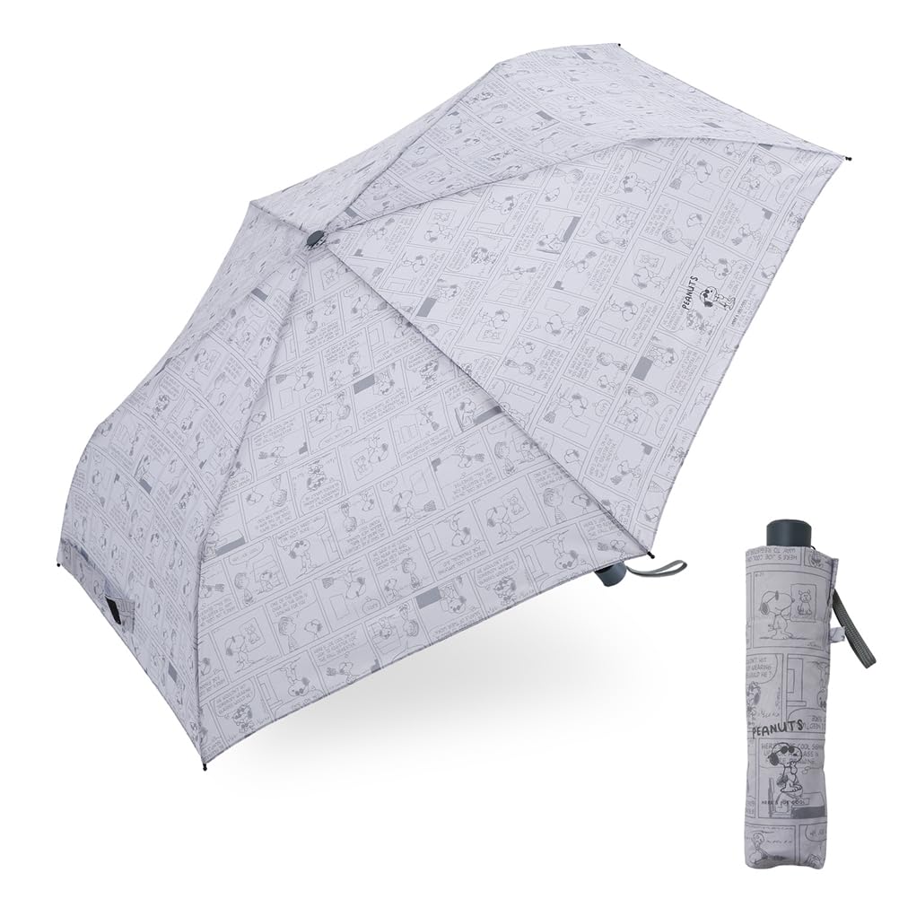 

Ogawa Складной Ручной Джо 85746 (Огава) [2025] Мужской зонт, Открытый, 58 см, Peanuts, Снупи, Крутой/Светло-серый, Водоотталкивающий,