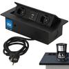 KOTARBAU® Recessed Countertop Socket KOMBIBOX 2 Sockets 230V + USB A+C