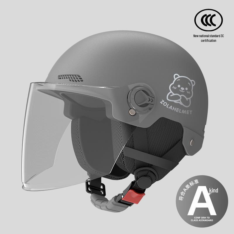 Women's Lightweight Ventilated Electric Scooter Helmet with Sun & Ear Protection - All-Season 3C Certified Half Helmet