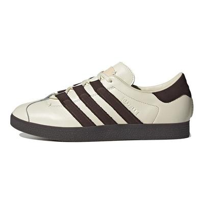 Foot Industry x Gazelle Creme Dunkelbraun Unisex Sneaker Cremeweiß Gummi IG1895