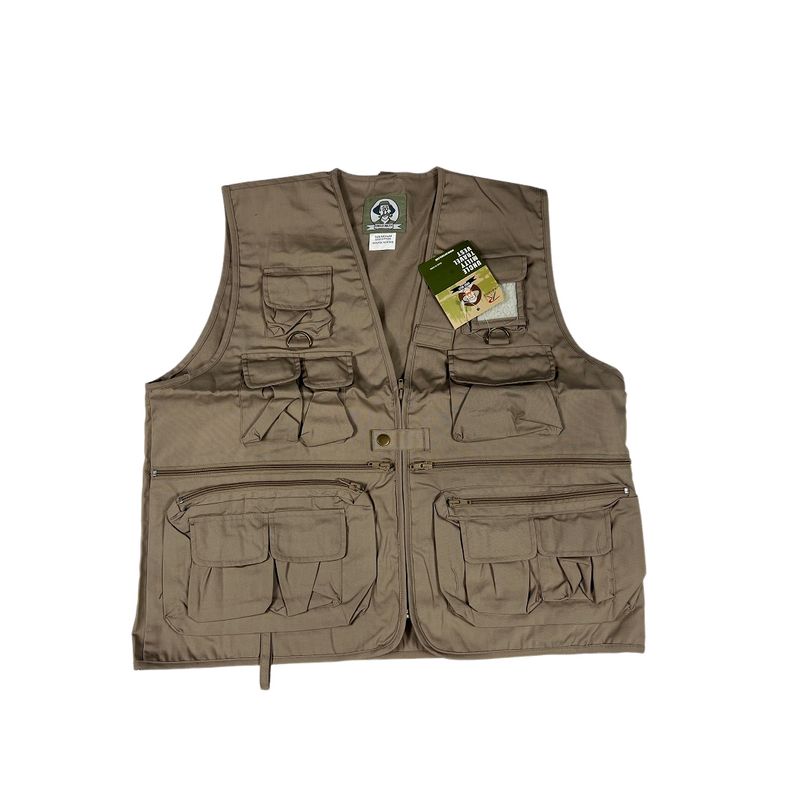 European and American Single Men Outdoor Multi-Pocket Vest Functional Couple Workwear Heavy Industry American Retro Dancing Fishing Vest