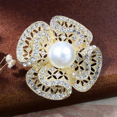 Diamantfassung Mode Retro Temperament Brosche High Sense Nischendesign Luxus Pin Kleidung und Accessoires