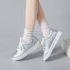 Trend summer and autumn new board shoes women's casual fashion 2025 spring gold and silver British style large size personalized white shoes