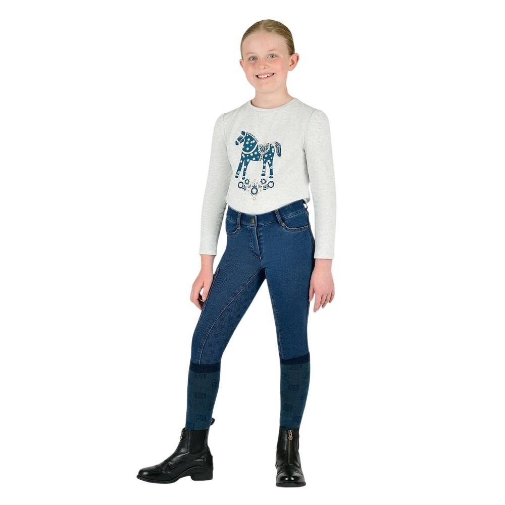 Dublin Childrens/Kids Shona Denim Breeches