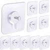 Adhesive Hooks for Wall(13lb Max), Wall Hangers Without Nails for Photos Frames, Utility Waterproof and Oil Resistant Hooks for Kitchen, Bathroom,