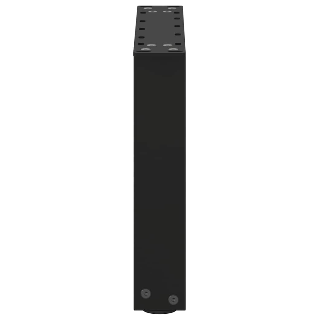 Vidaxl Coffee Table Legs, 2 Pcs, Black, 40X(30-31) Cm, Steel