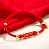 Top scorer in the imperial examination, red rope bracelet, Wenchang knot, student high-end versatile bracelet