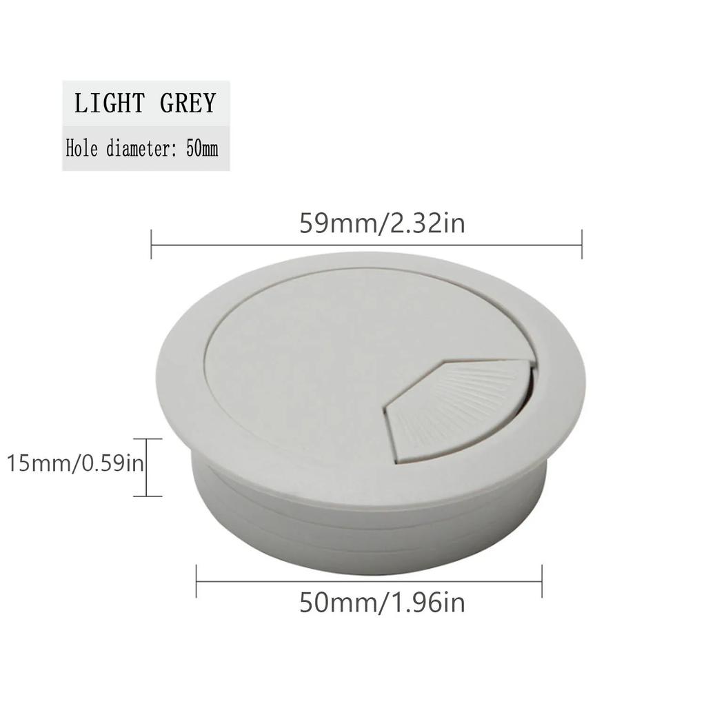 1/2/4/5pcs Desk Cord Grommet Wire Hole Cover Line Outlet Port Threading Box Cover Cable Passing Box Office Table Cable Organizer