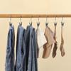 20pcs Stainless Steel Pant Hangers with Hooks - Heavy-Duty Laundry Clips, Space-Saving Multifunctional Storage for Jeans