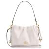 Faye 22 Logo Magnetic Closure Leather Cloud Bag Women Handbags White CT763-IMCHK