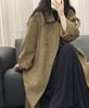 New double-sided wool coat, long H version, large pocket, thickened loose warm long-wool cashmere double-sided coat