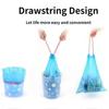 15 Pcs/Roll Thickened Drawstring Trash Bag Garbage Bags for Home Kitchen Office Bedroom