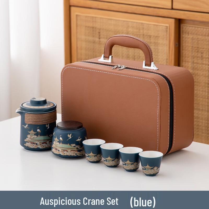 JANLA Yinchantang Auspicious Crane Portable Travel Tea Set