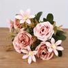 Fake Roses, Artificial Flowers Realistic Silk Faux Rose With Stems For Wedding Decoration Anniversary Bridal Bouquet Floral Arrangement