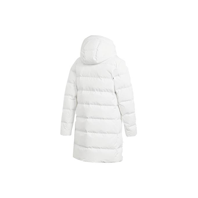 adidas Manteau Mi-long Doudoune à Capuche Sports Outdoor Hiver Femmes Manteaux Blanc GE9992