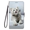 Schönes Katzen-Wolf-Muster Brieftaschen-Flip-Cases Für Xiaomi C40 Redmi 9A 9C 9T 10 10A 10C Note 9 10 S 10T Kartenhalter Ständer Buchhülle