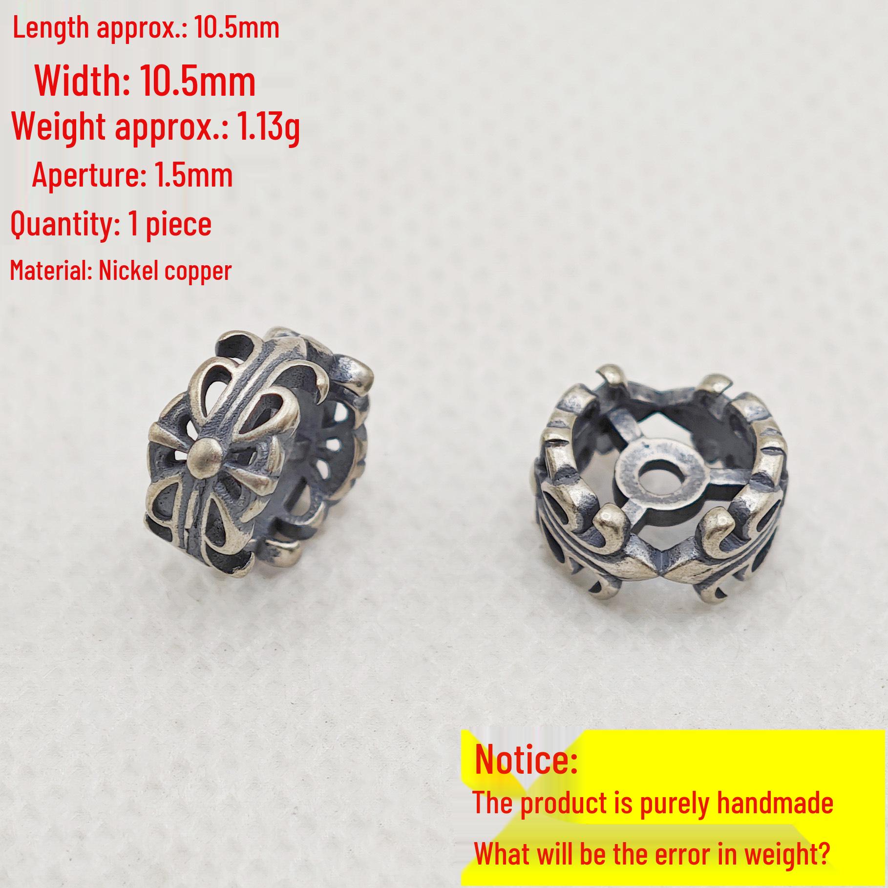 Handmade Tibetan Silver Thai Bracelet with Retro Black Dye and Hollow Auspicious Cloud Design