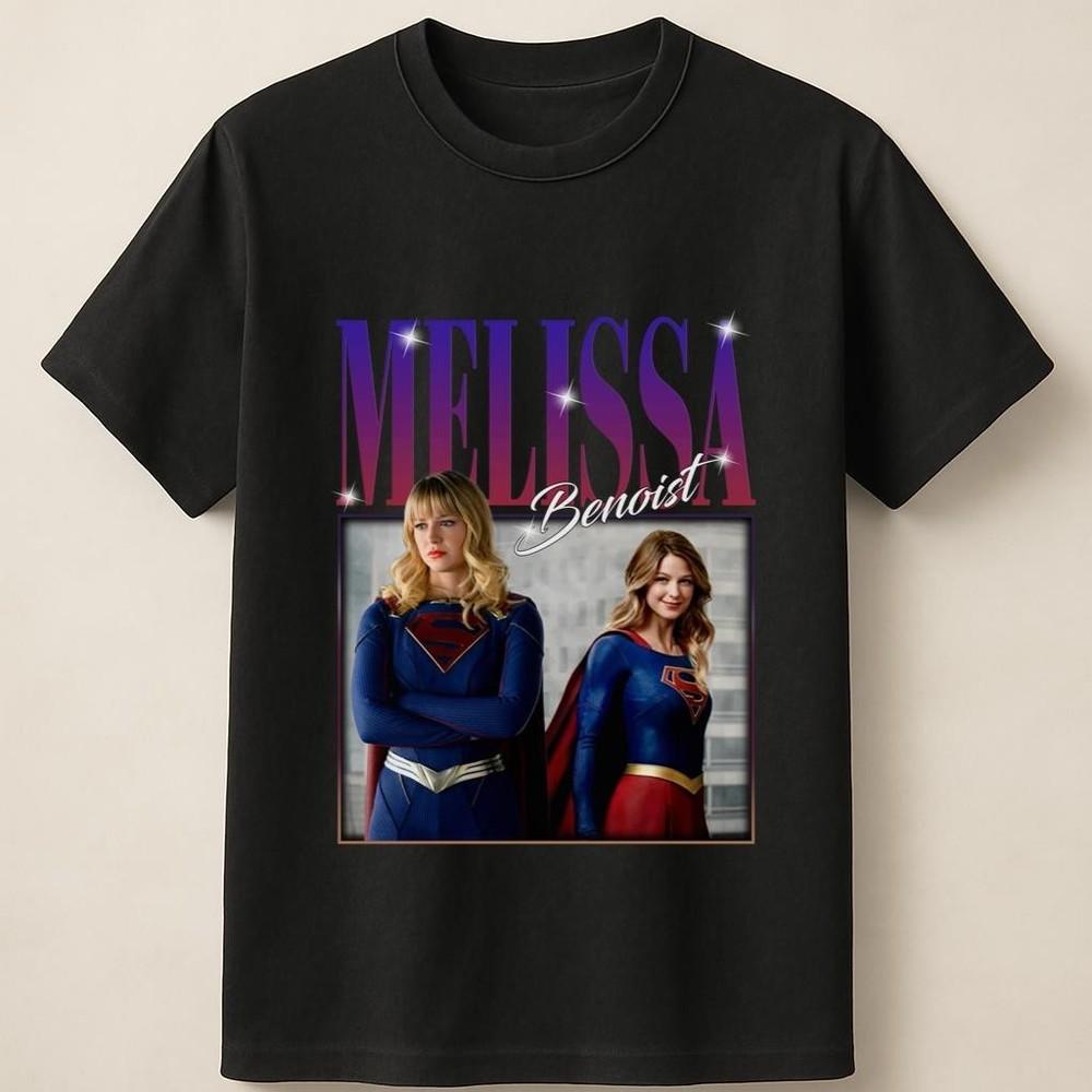 Melissa Benoist Side by Side Supergirl Tribute Fan Shirt Unisex T Shirt Unisex T-Shirt S