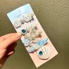 5pcs Ocean Series Shell Starfish Hair Clips Pink Barrette New Mermaid Hairpins  Hair Accessories