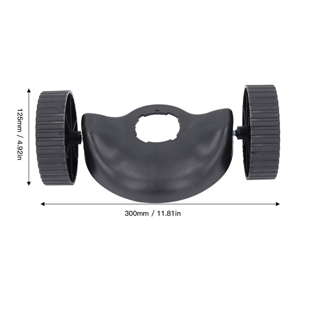 Weed Trimmer Support Wheel Grass Cutter Removable Safety Auxiliary Wheels with Guard Lawn Mower Support Wheel