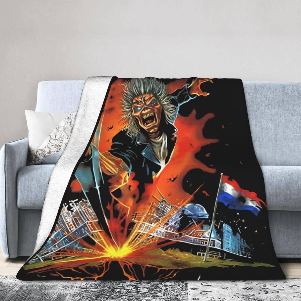 Band I-Iron M-Maidens Tour 2025 Blanket Super Soft Cozy Throw Blankets for Bed 50x60 Inch Multiple Sizes Quilt