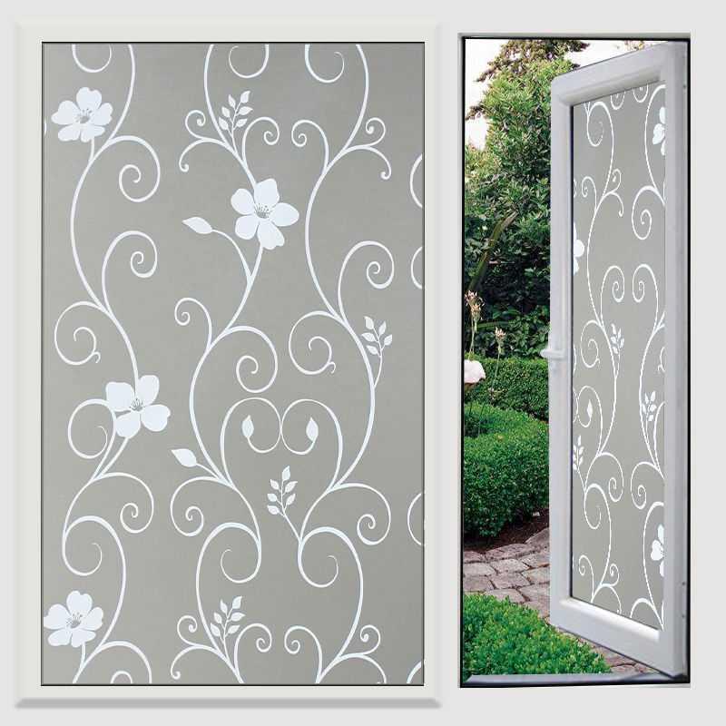 Selbstklebendes Papier, Fensterfolie, Badezimmerglasfolie, Blickschutz, Badezimmerfenster-Fensteraufkleber, Sonnenscheinweiß