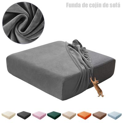 Sofa Seat Cushion Cover Soft Velvet Fabric Furniture Covers For Living Room Home Spandex Stretch Washable Removable Settee Decor